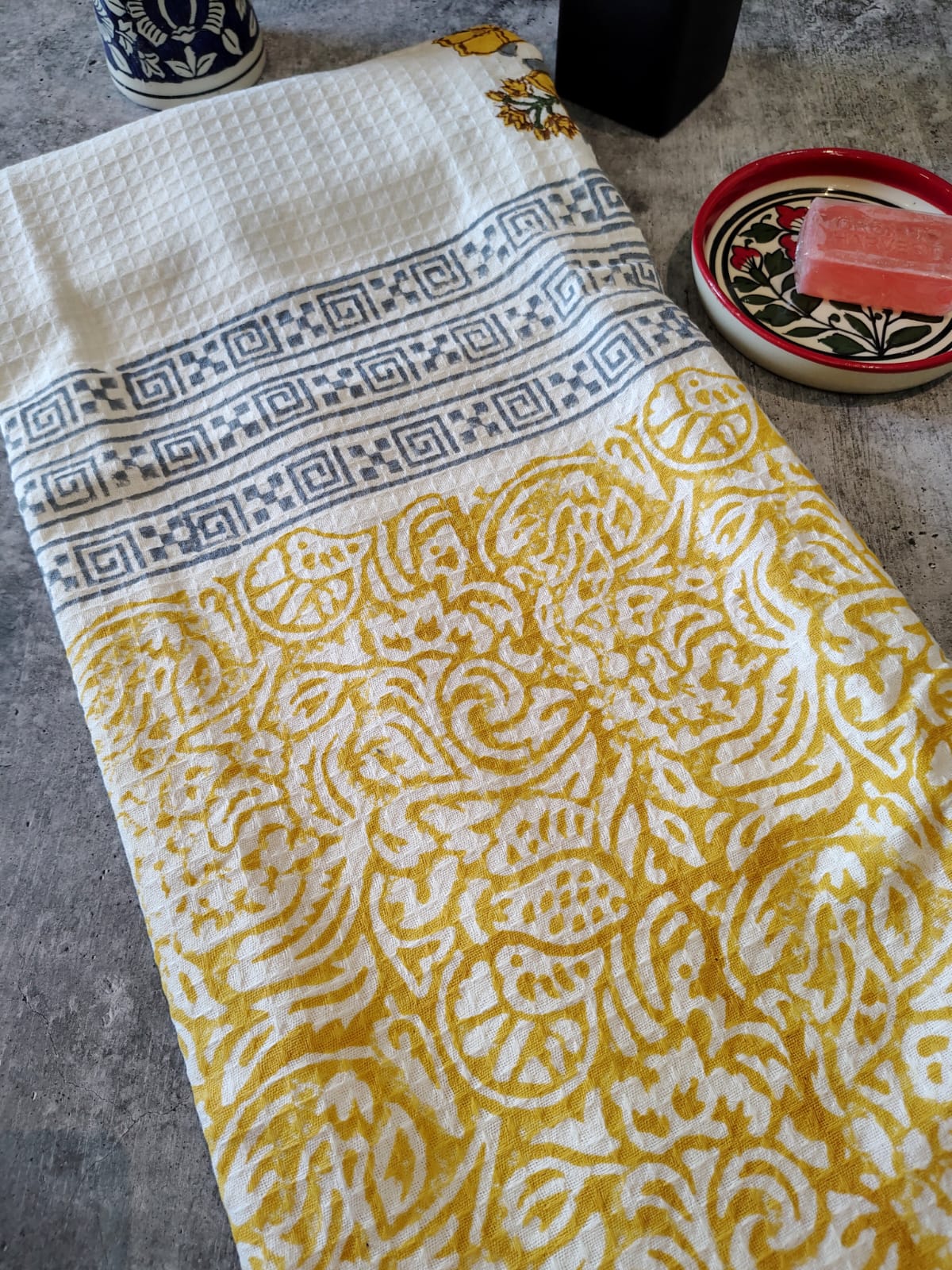 Handblocked Bath Towel