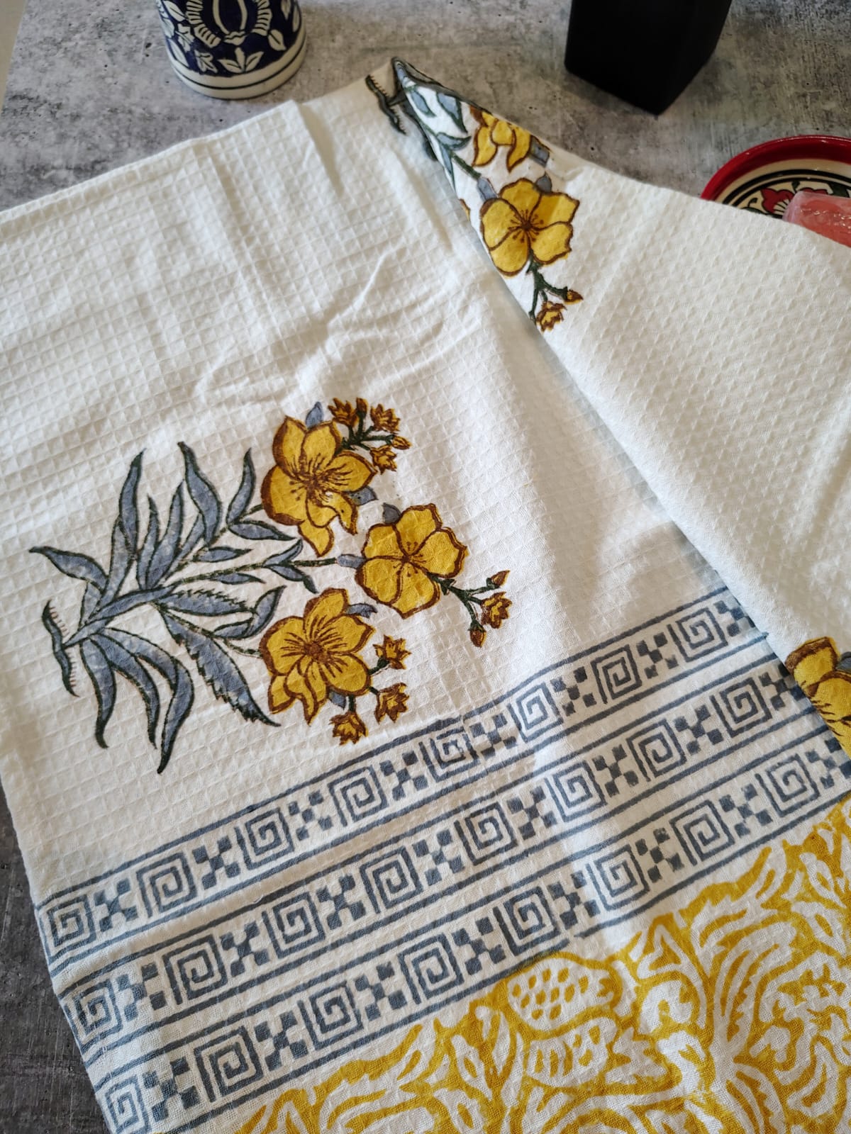Handblocked Bath Towel