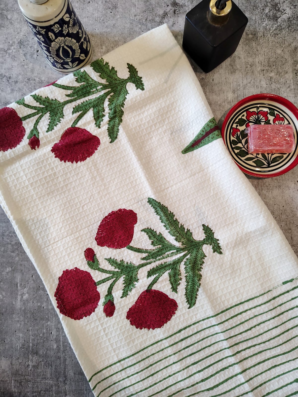 Handblocked Bath Towel