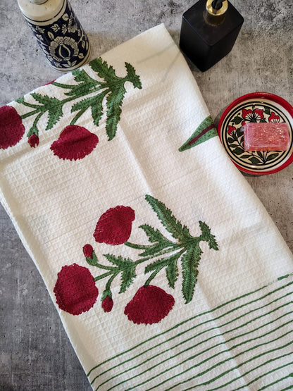 Handblocked Bath Towel