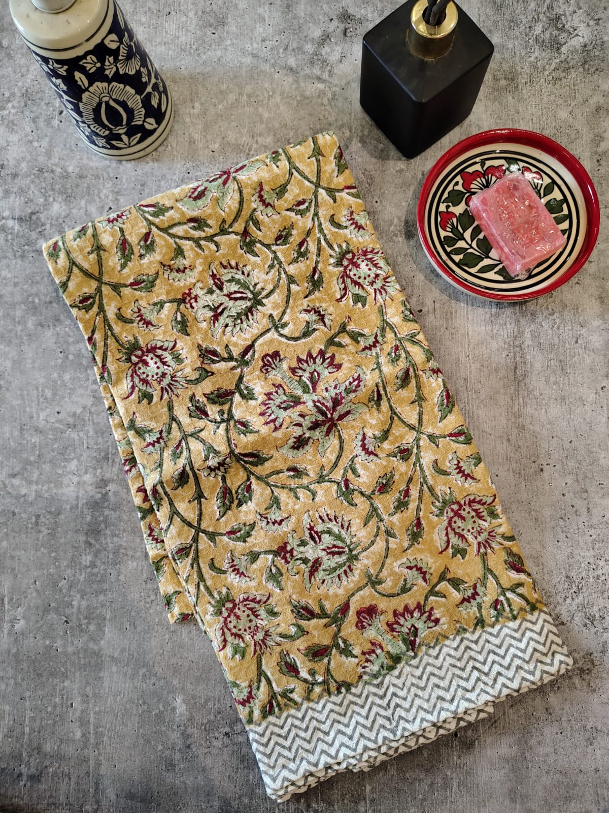 Handblocked Bath Towel