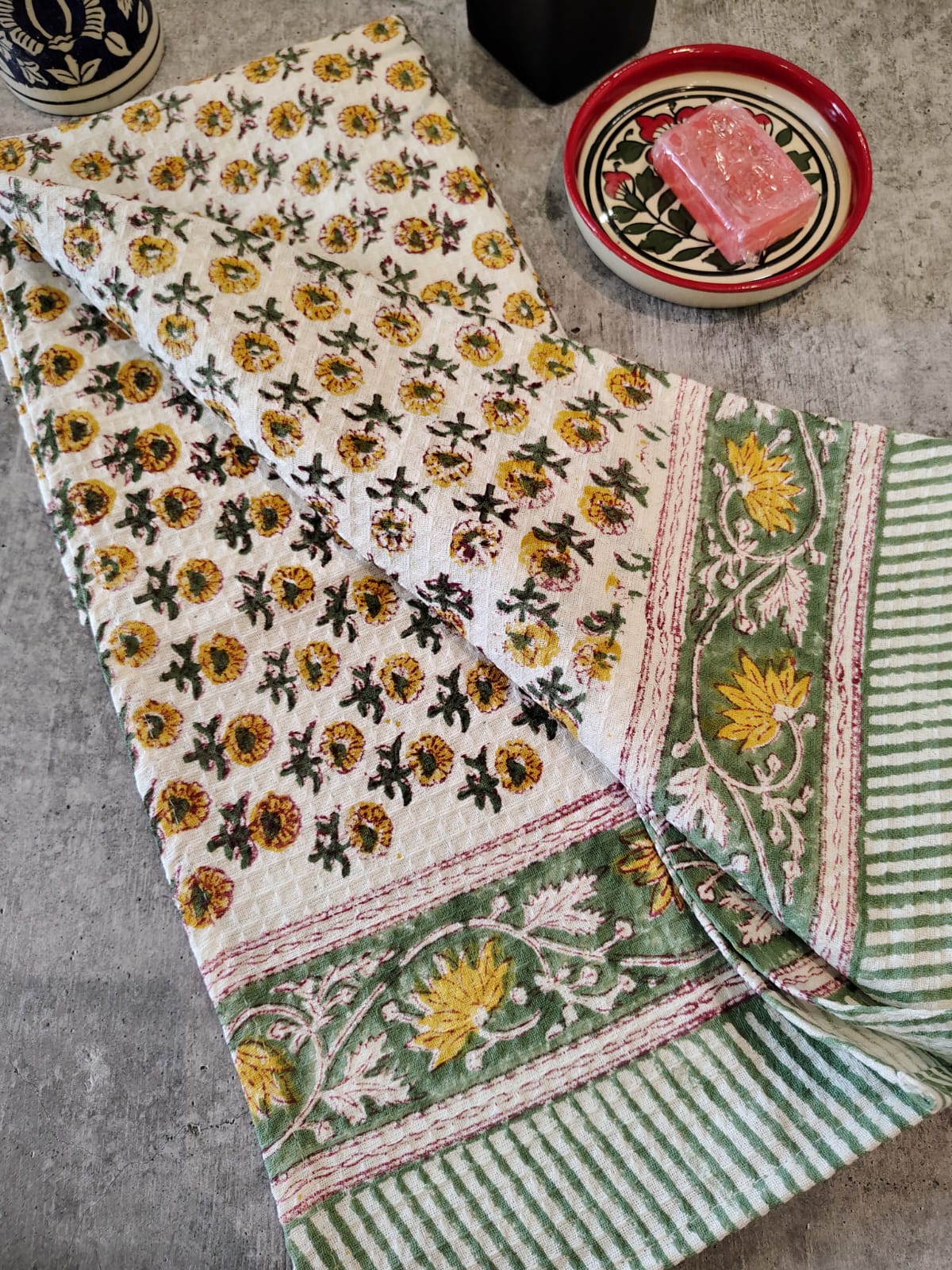 Handblocked Bath Towel