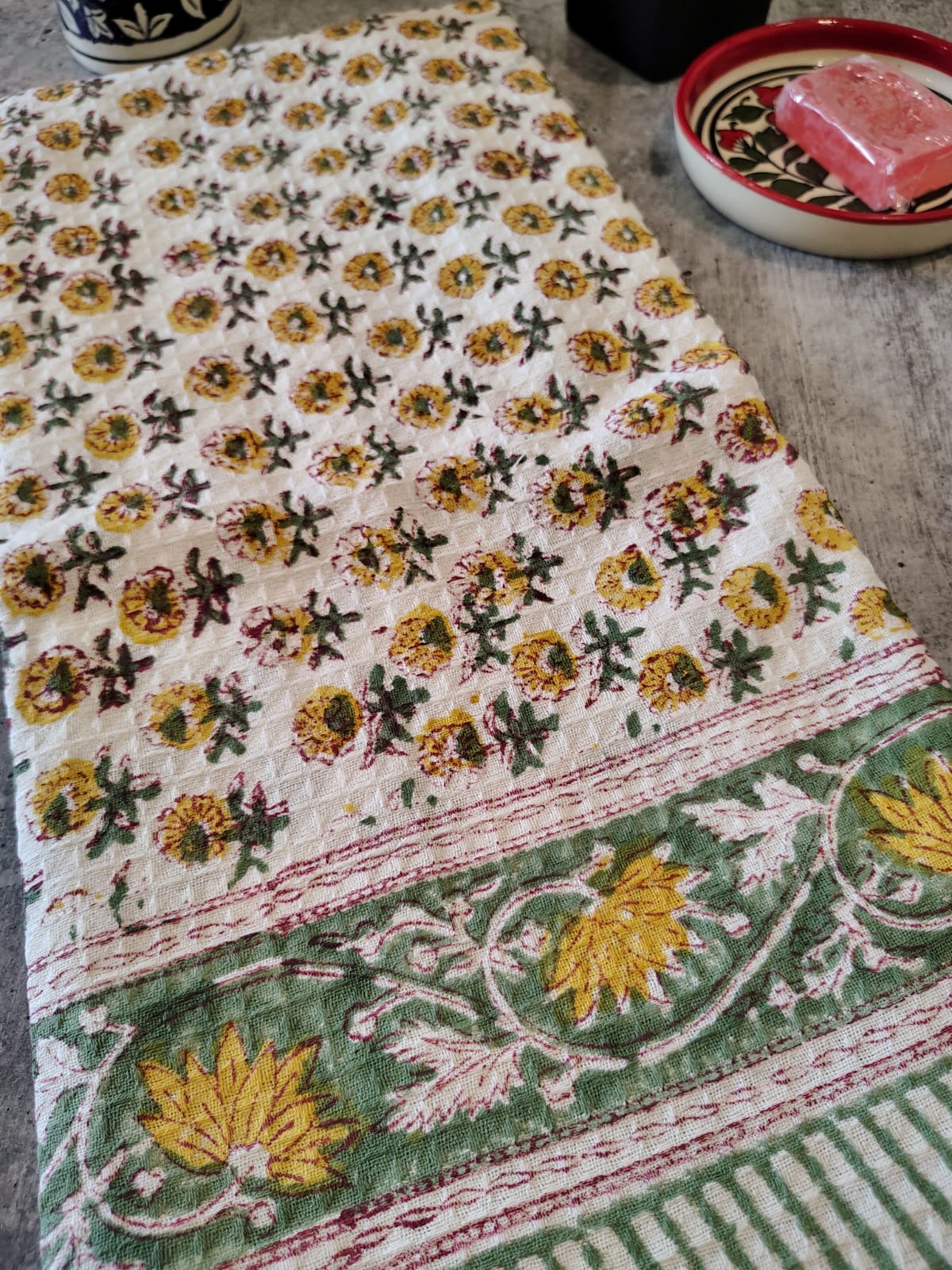 Handblocked Bath Towel