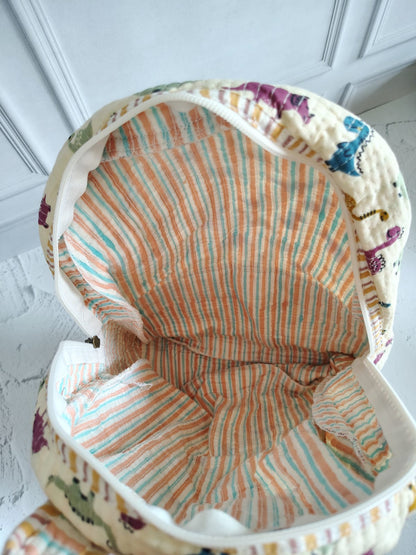 Hand Block Print Backpack