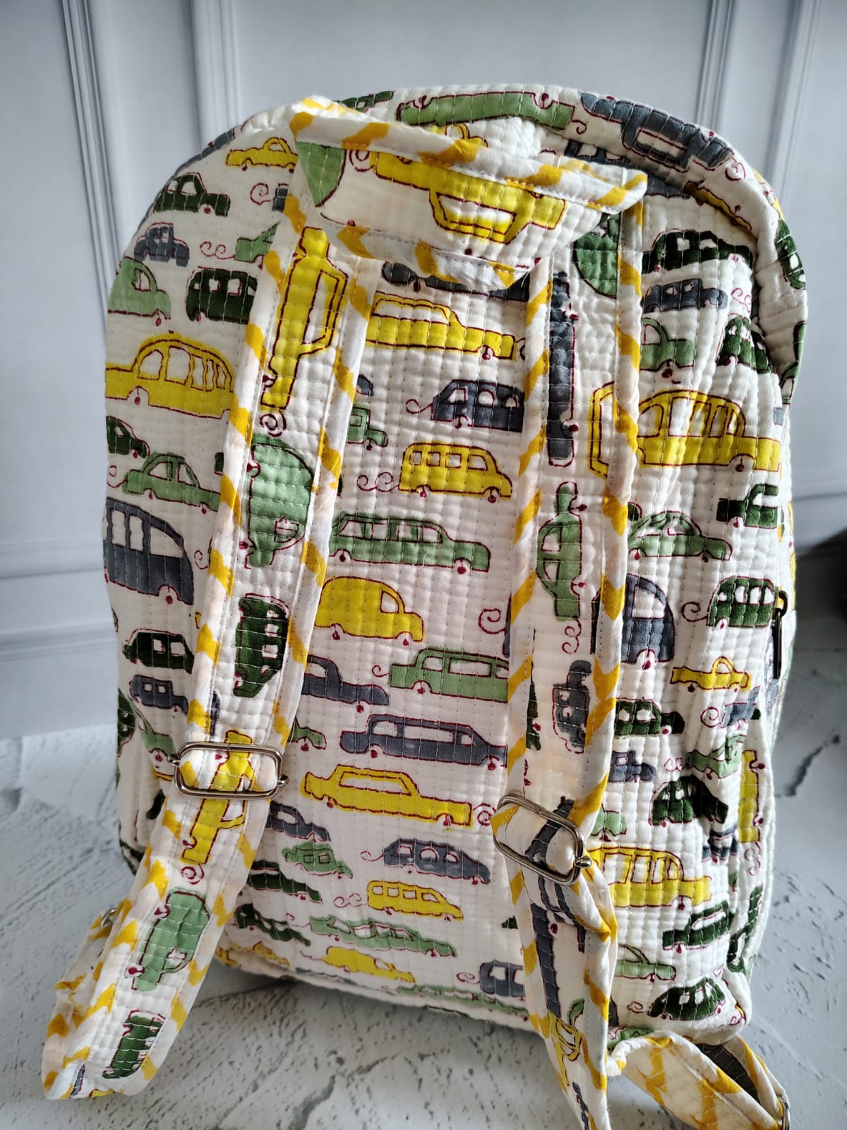 Hand Block Printed Backpack