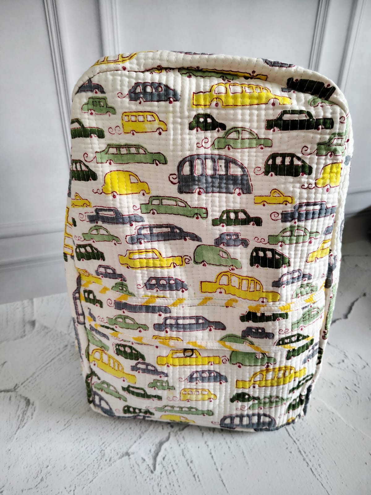 Hand Block Printed Backpack