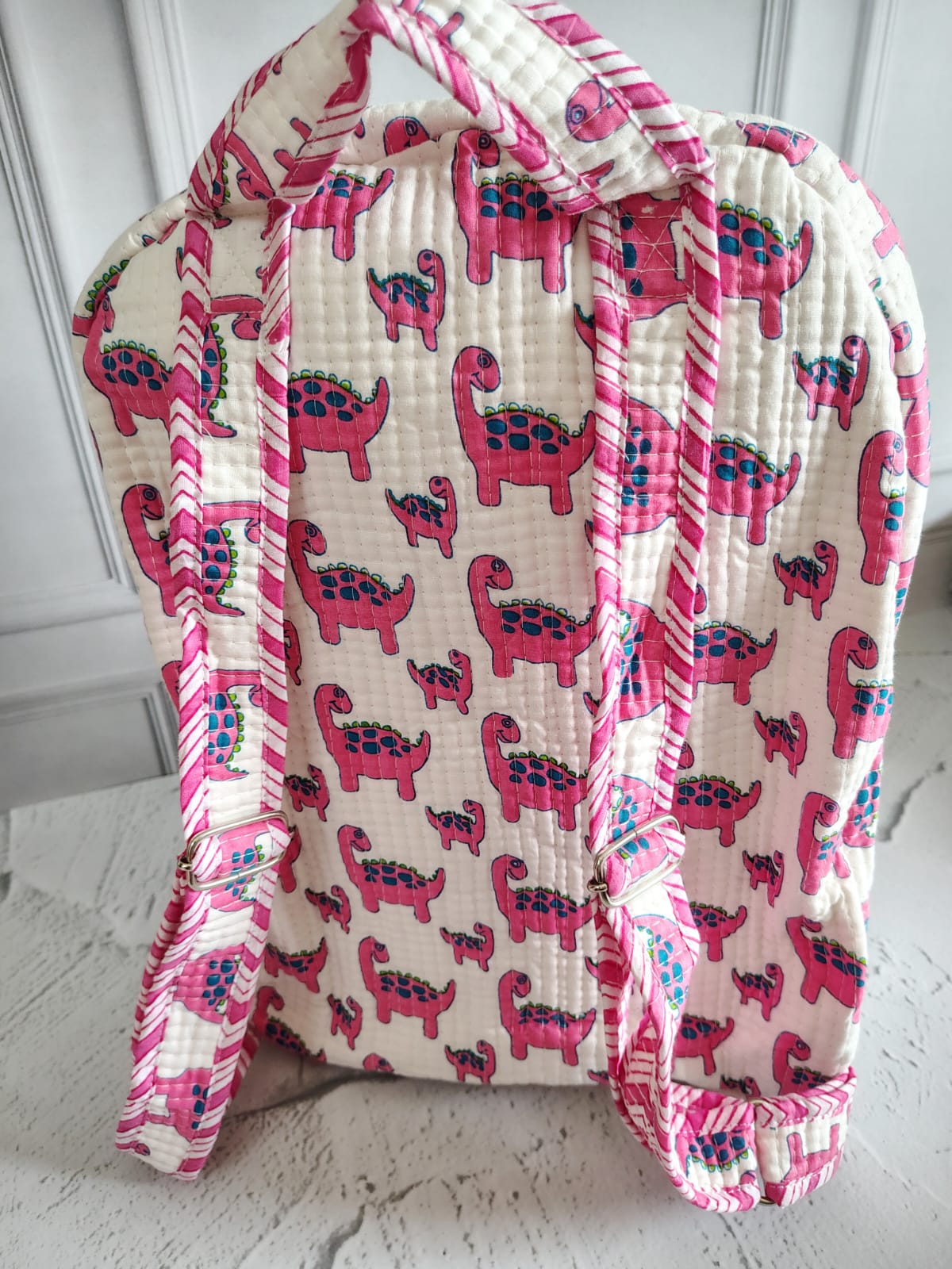 Hand Block Printed Backpack