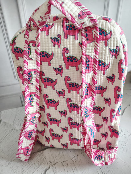 Hand Block Printed Backpack