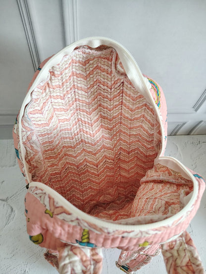Hand Block Printed Backpack