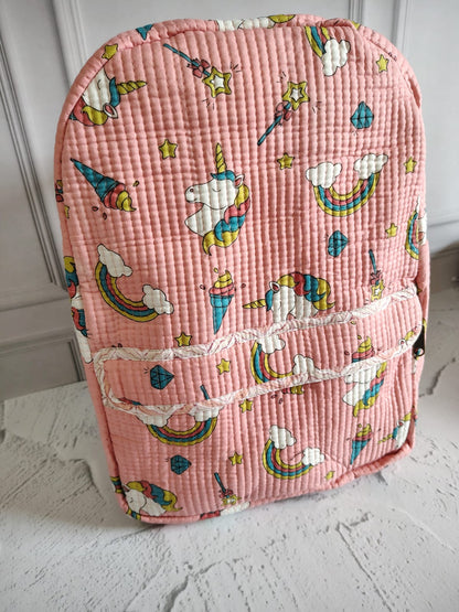 Hand Block Printed Backpack