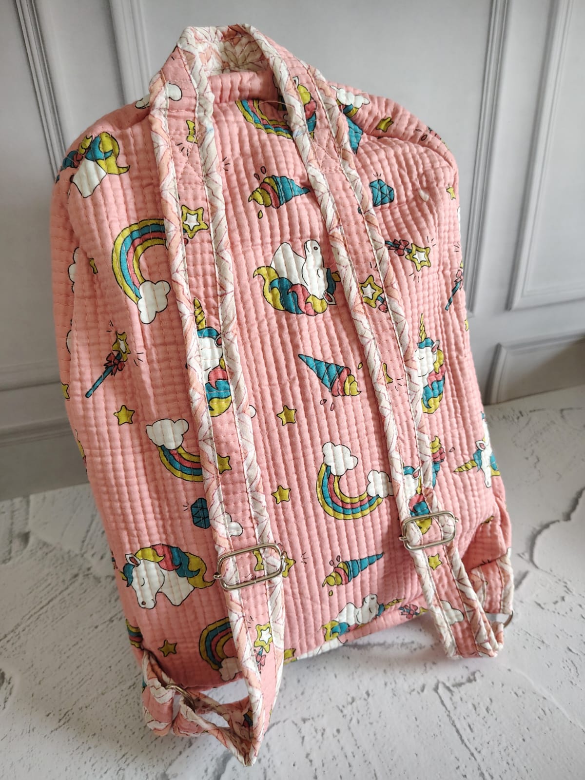 Hand Block Printed Backpack
