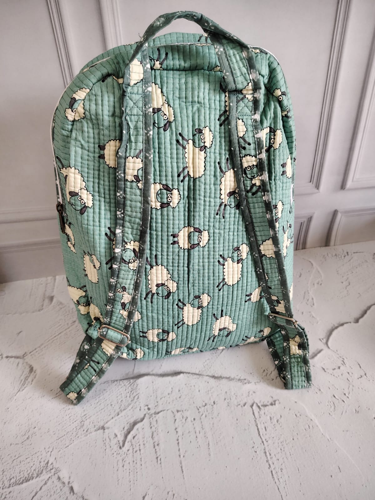 Hand Block Printed Backpack