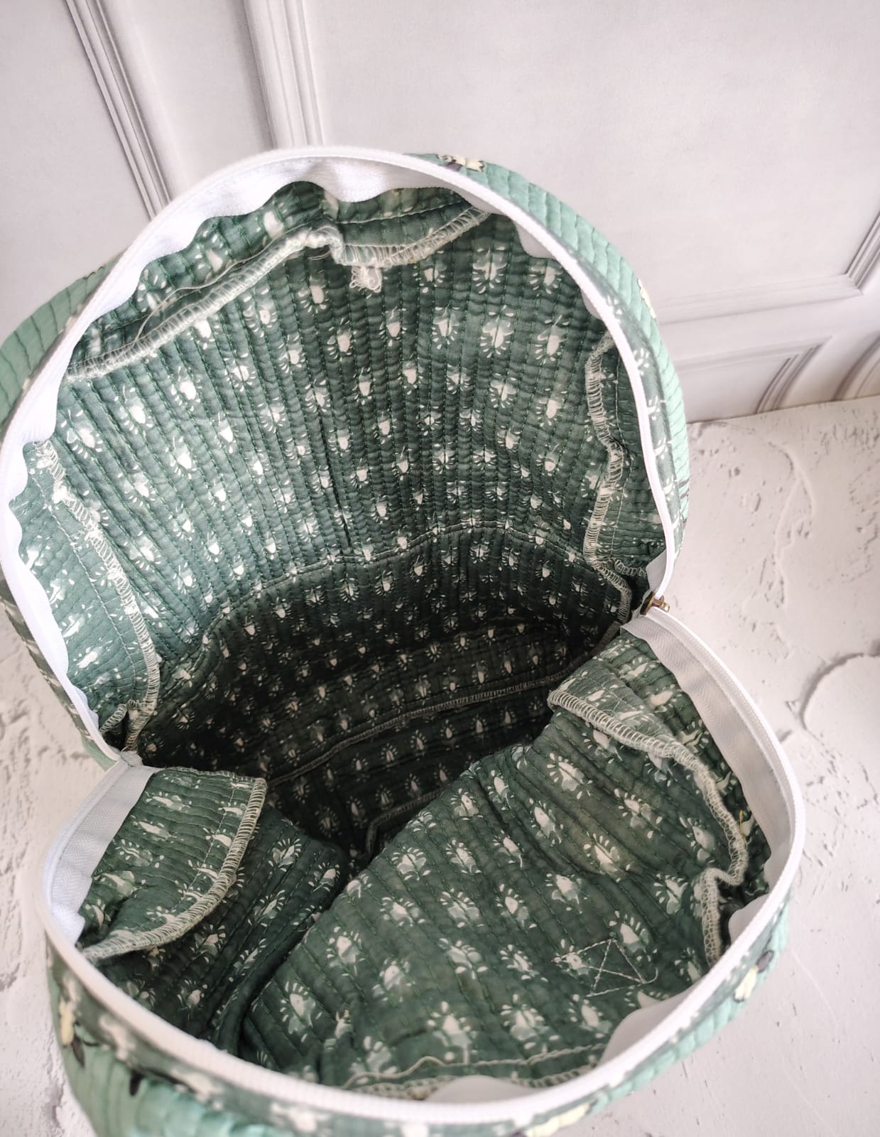 Hand Block Printed Backpack