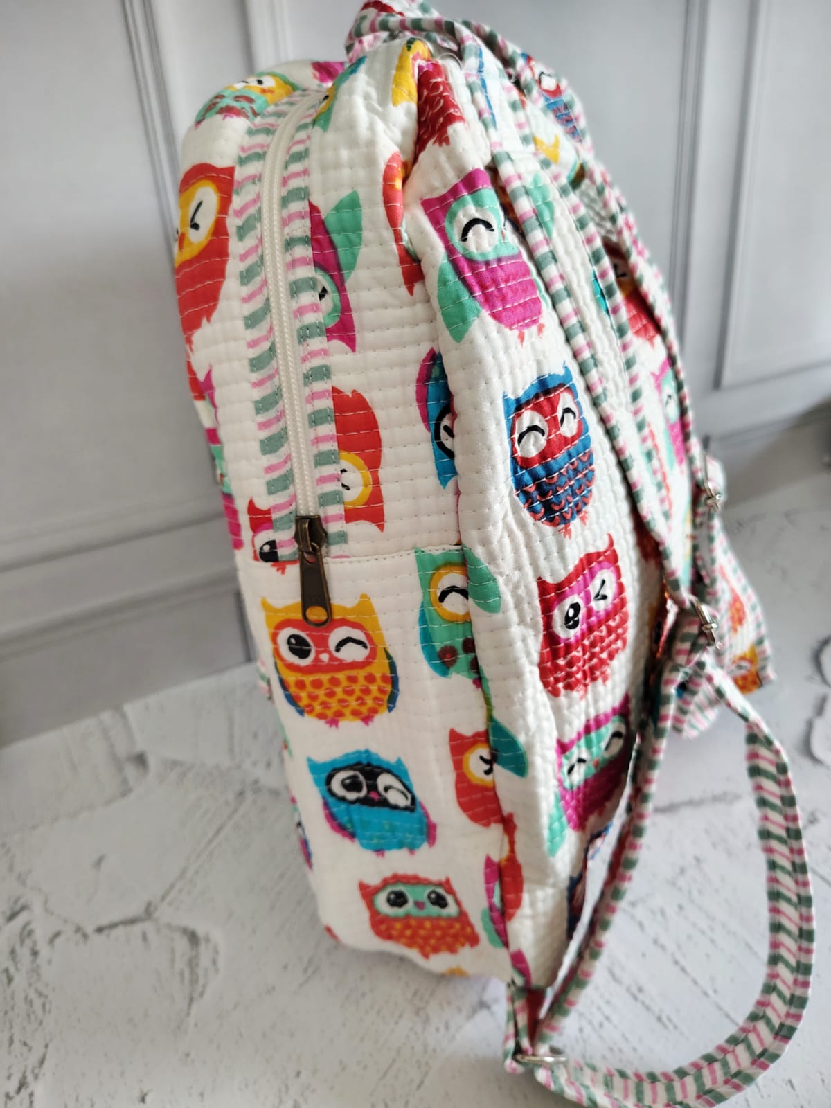 Hand Block Printed Backpack