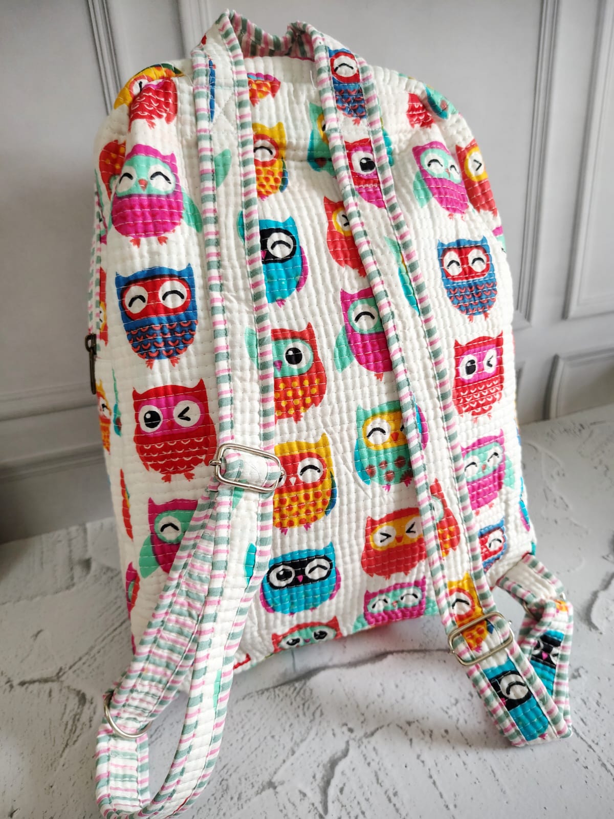 Hand Block Printed Backpack