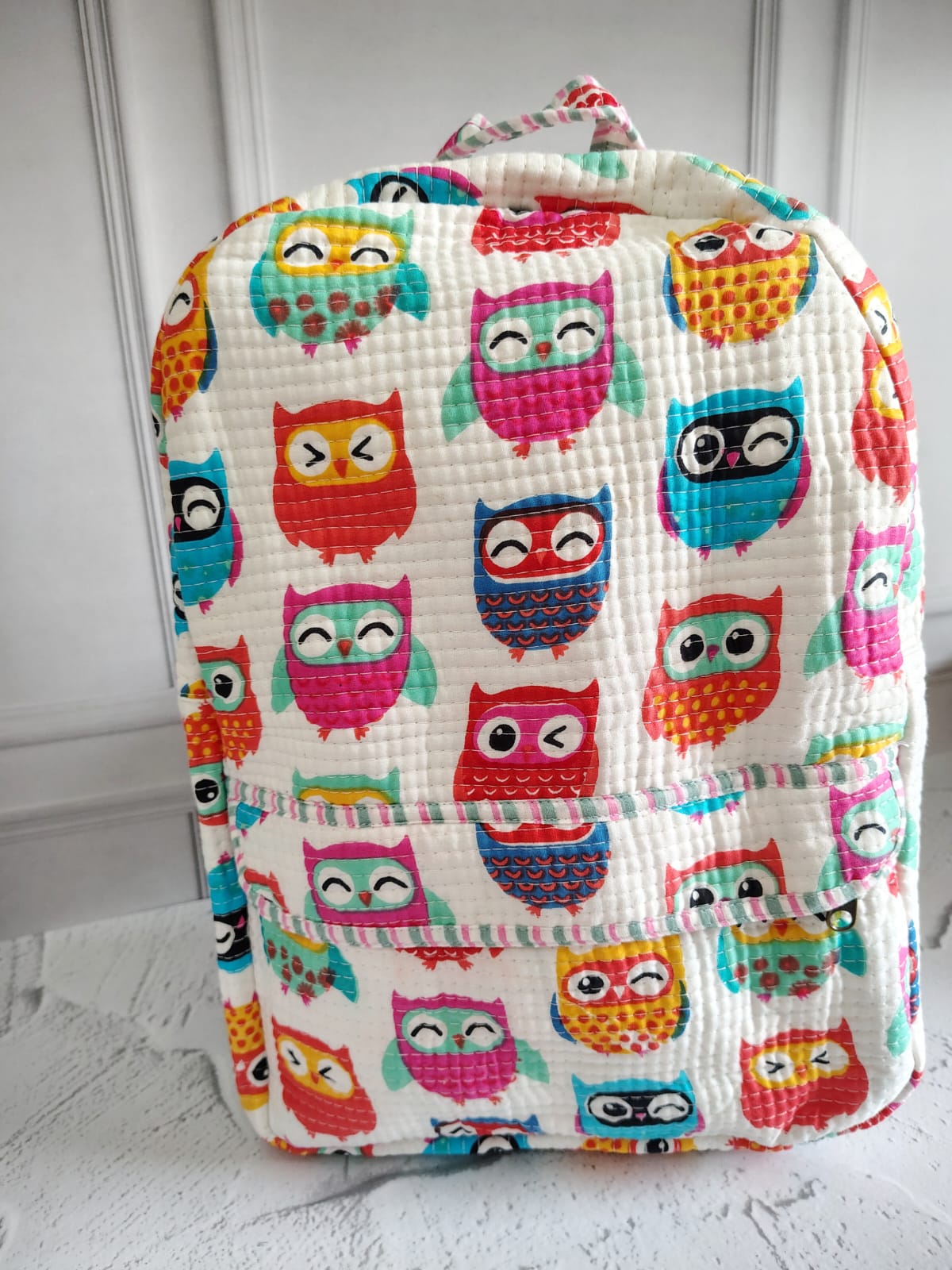 Hand Block Printed Backpack