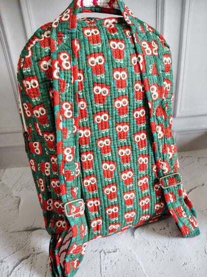 Hand Block Printed Backpack