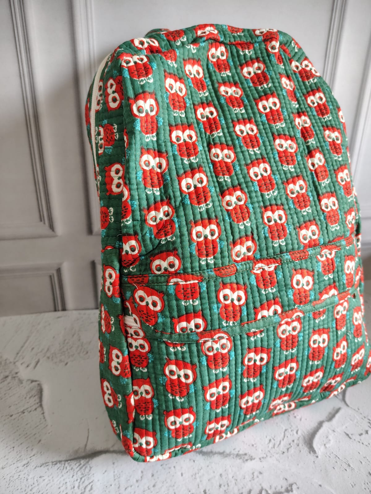 Hand Block Printed Backpack
