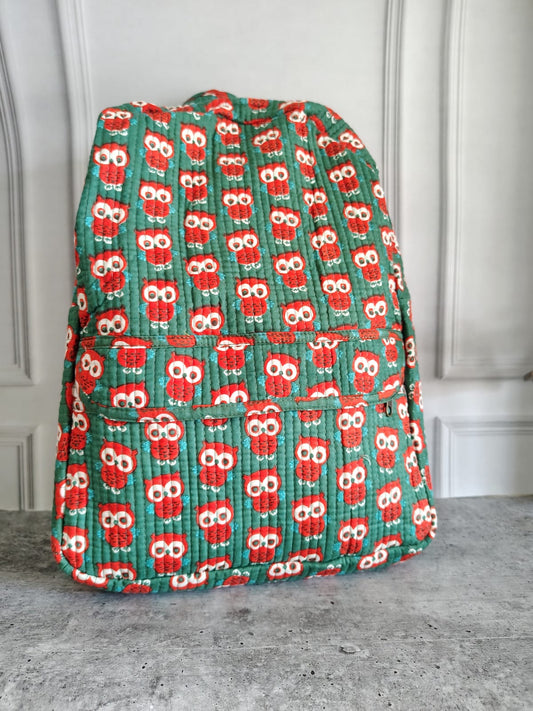 Hand Block Printed Backpack