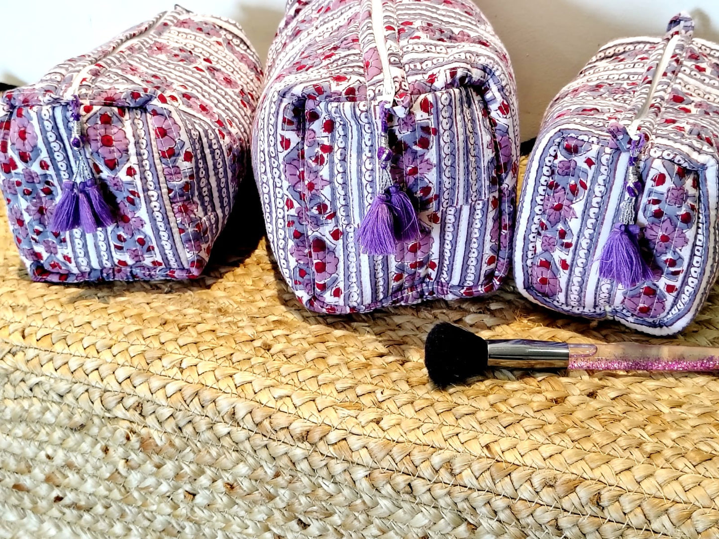 Set of Three Multipurpose Toiletry Bags