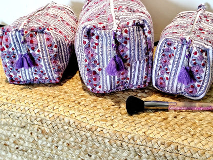Set of Three Multipurpose Toiletry Bags