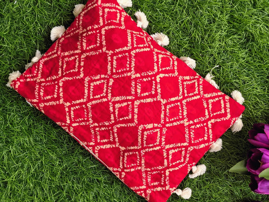 Hand Block Printed Flat Pouches with Zip